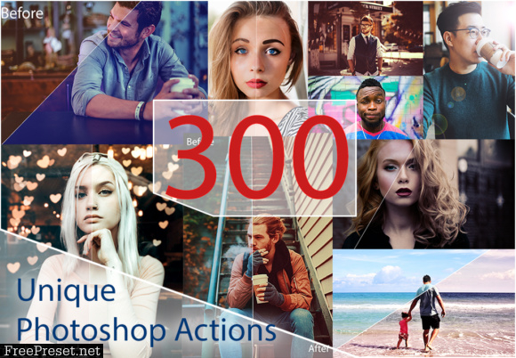 300 Unique Photoshop Actions