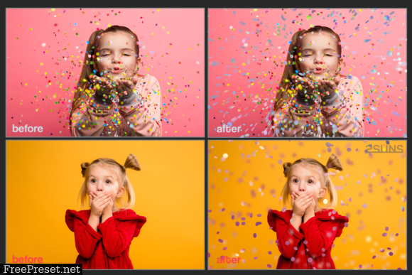 35 Confetti Overlays