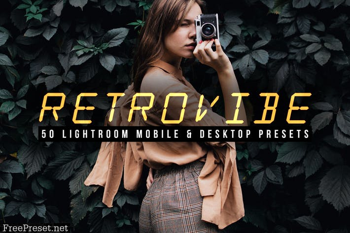 50 Retrovibe Lightroom Presets and LUTs