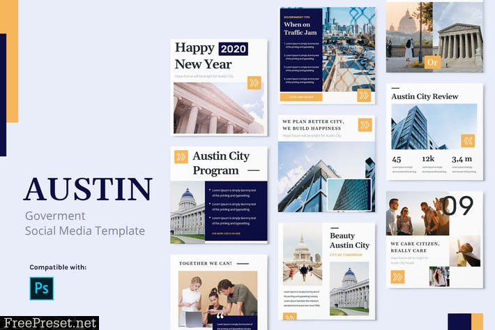 Austin - Government Instagram Post Template NWZ5AE3