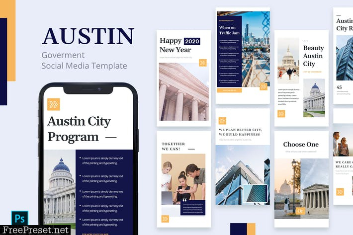 Austin - Government Instagram Story Template 7ZB5QEN