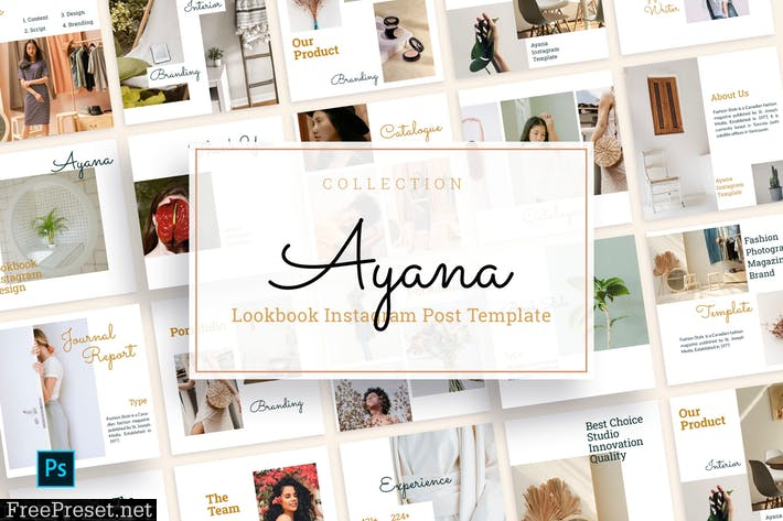 Ayana - Lookbook Instagram Feed Template ZWB8KEC