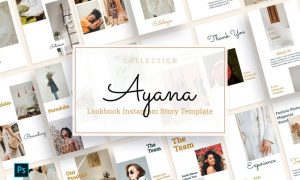 Ayana - Lookbook Instagram Story Template 263JBBB