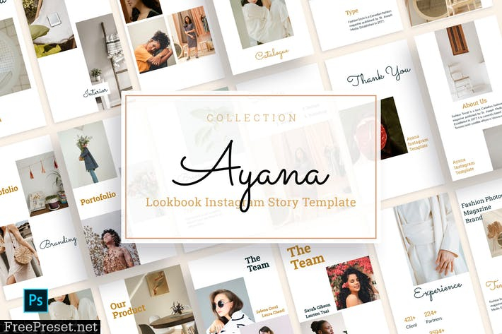 Ayana - Lookbook Instagram Story Template 263JBBB