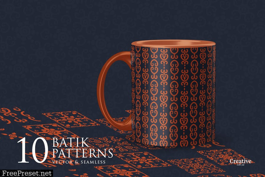 Batik Seamless pattern set B4RNKD8