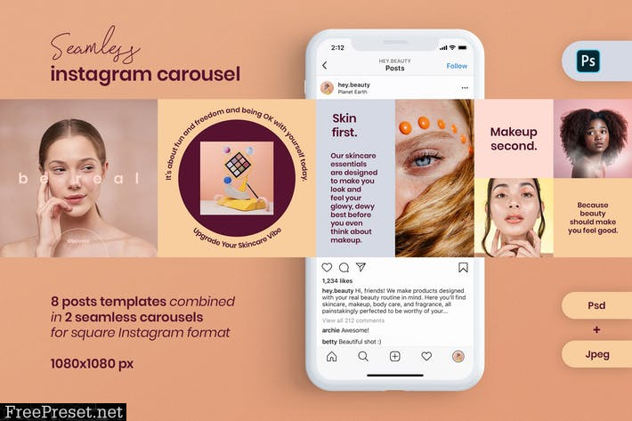 Download Beauty Instagram Carousel K3kklub