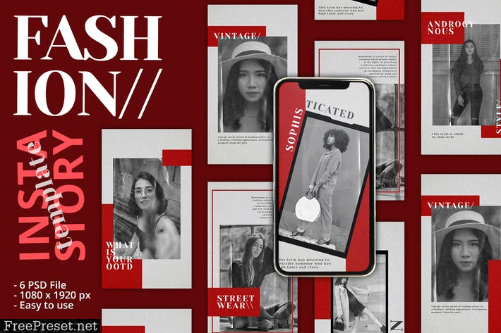 Fashion Classic Instagram Story Template XW7LQ35