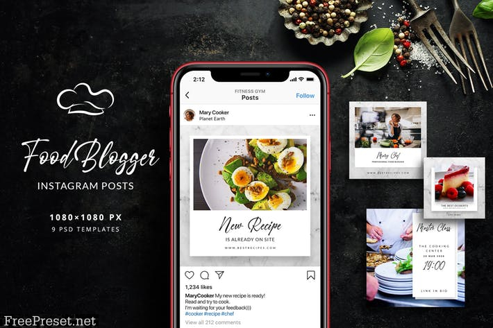 Food Blogger - Instagram Posts YBPXHVQ