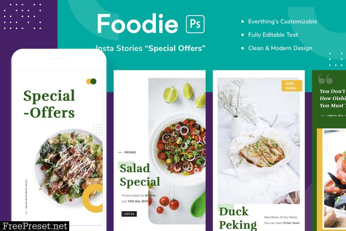 Foodie Insta Stories - Special Offers 4DBX7N9
