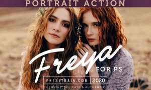 Freya Portrait Action for Photoshop 2CH4VCT