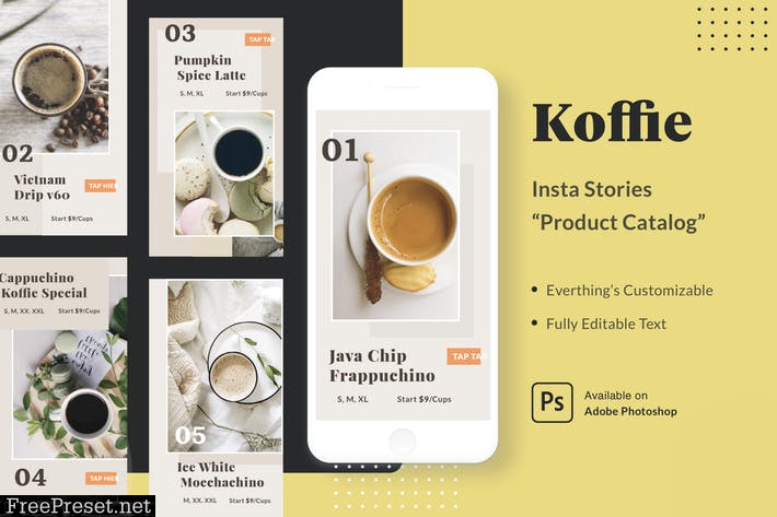 Koffie Insta Stories - Product Catalog