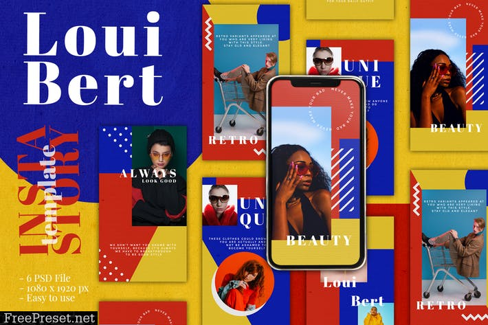 Modern Colorful Instagram Story Template DB5F7CQ