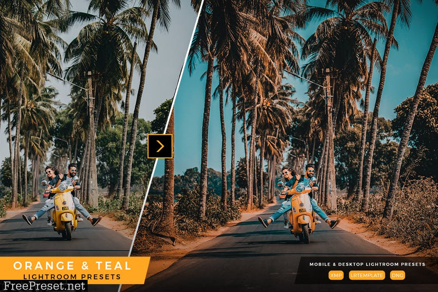 Orange and Teal Lightroom Presets
