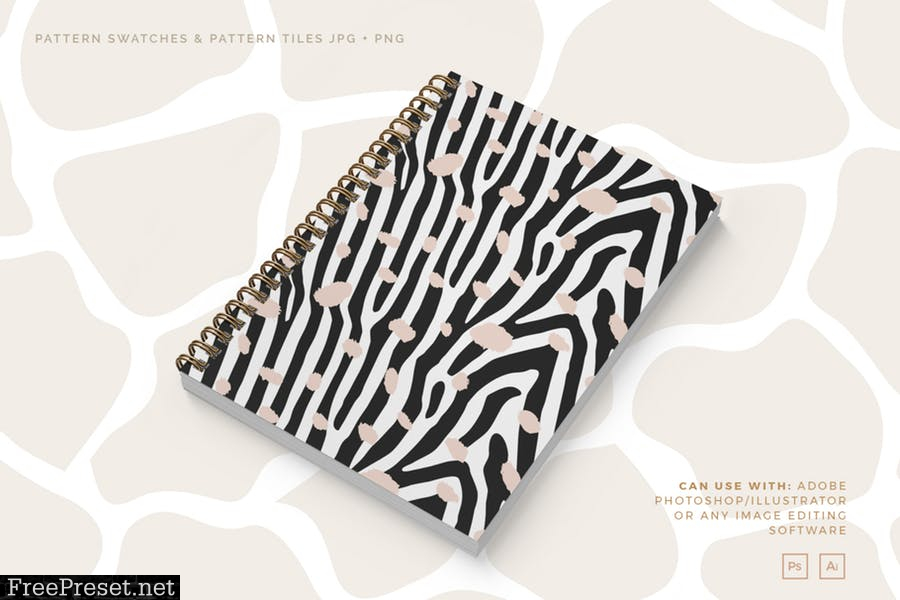 Safari - Animal Print Seamless Vector Patterns TQZKP8U