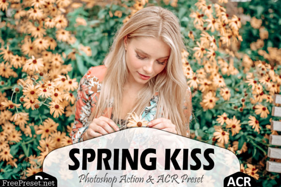 Spring Kiss Photoshop Actions and ACR