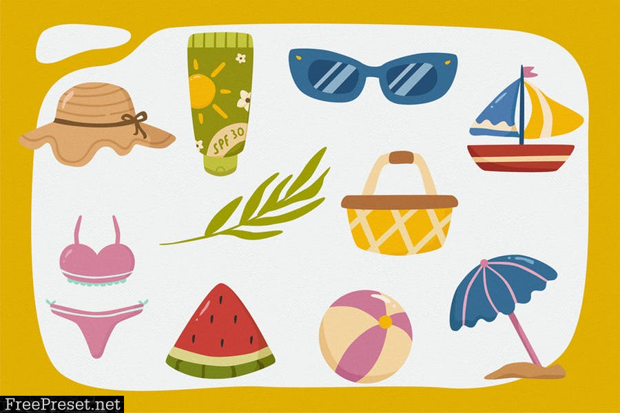 Summer Vector Clipart Pack RZ6BJNZ