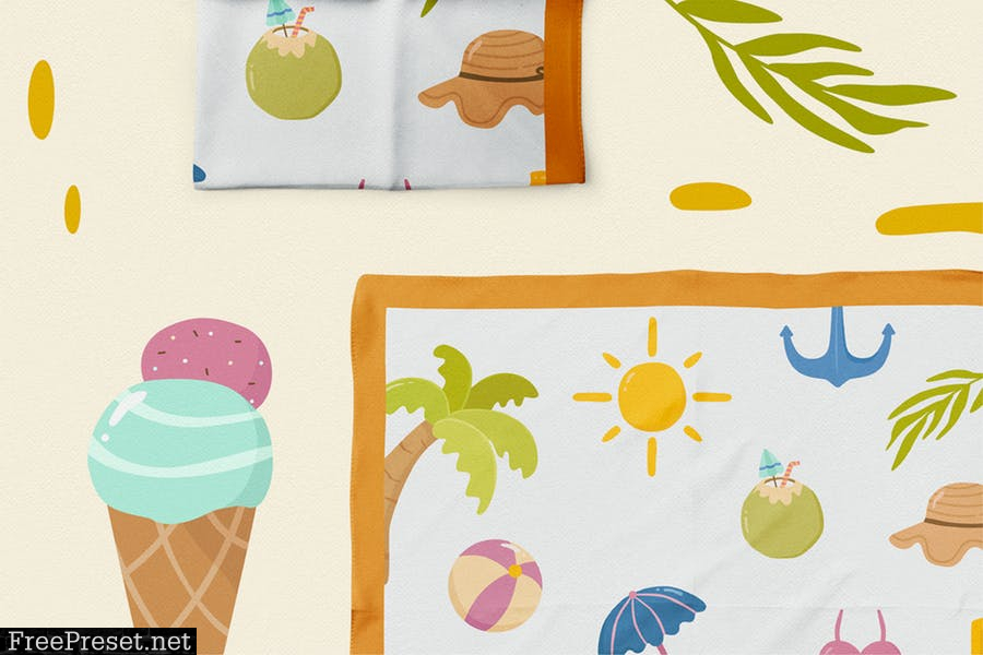 Summer Vector Clipart Pack RZ6BJNZ