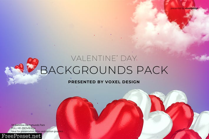 Valentine's Day Backgrounds Pack  G6K9SLA