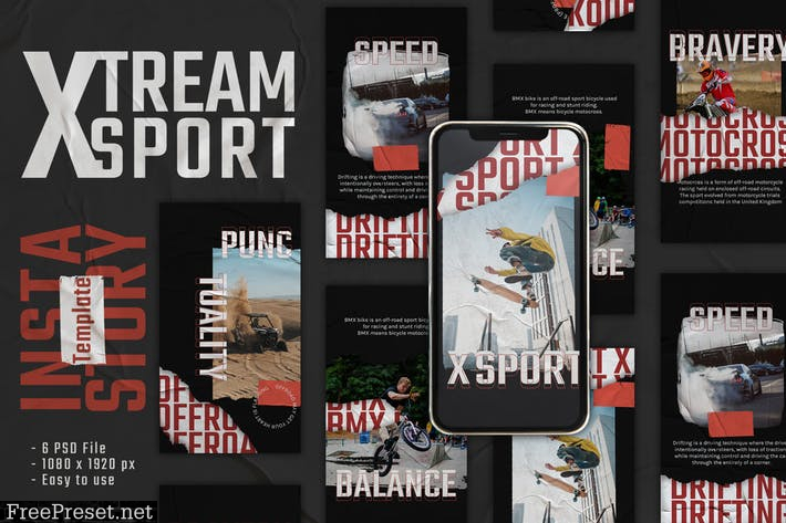 Xsport Instagram Story Template K8237F3