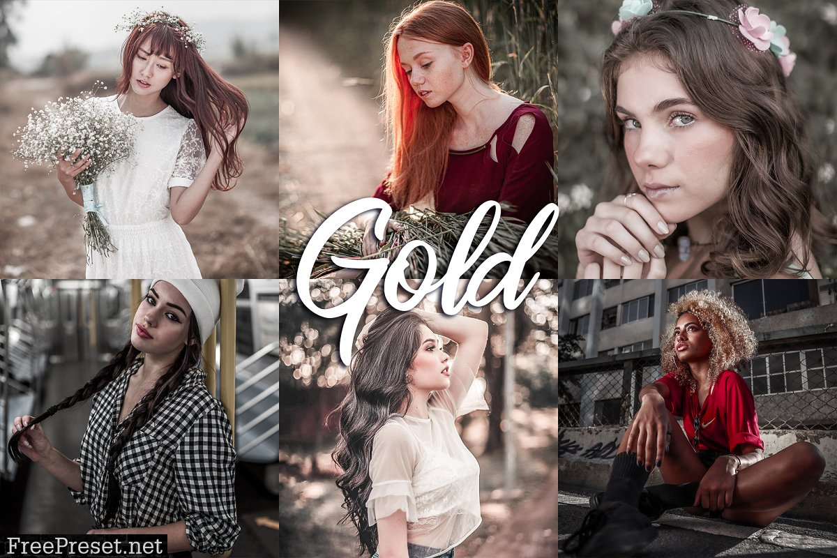 10 Lightroom CC Presets - Gold 4558129