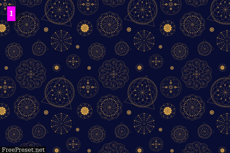 11 Sacred seamless patterns PJ9X2C