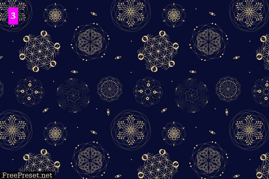 11 Sacred seamless patterns PJ9X2C