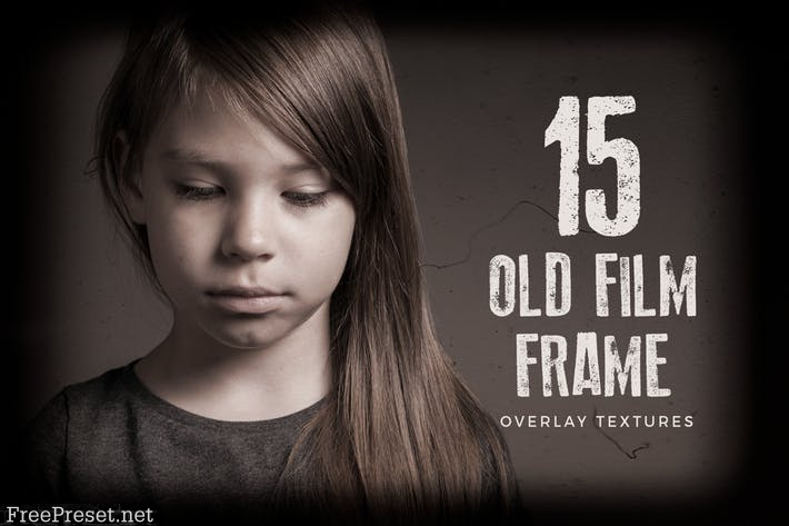 15 Old Film Frame Overlay Textures