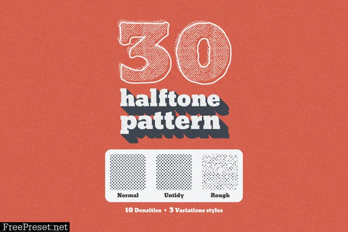 30 Seamless Tiled Halftone Pattern GJ6FQA