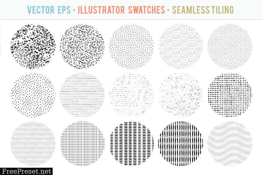 40 Seamless Tiling Vector Pattern Textures 34S6NW