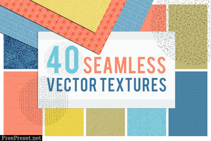 40 Seamless Tiling Vector Pattern Textures 34S6NW