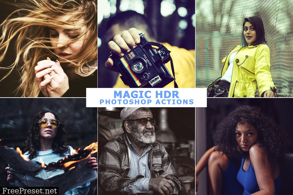 50 Magic HDR Photoshop Actions Set 2