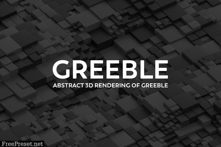 Abstract 3D Rendering Of Greeble PRU8NAT