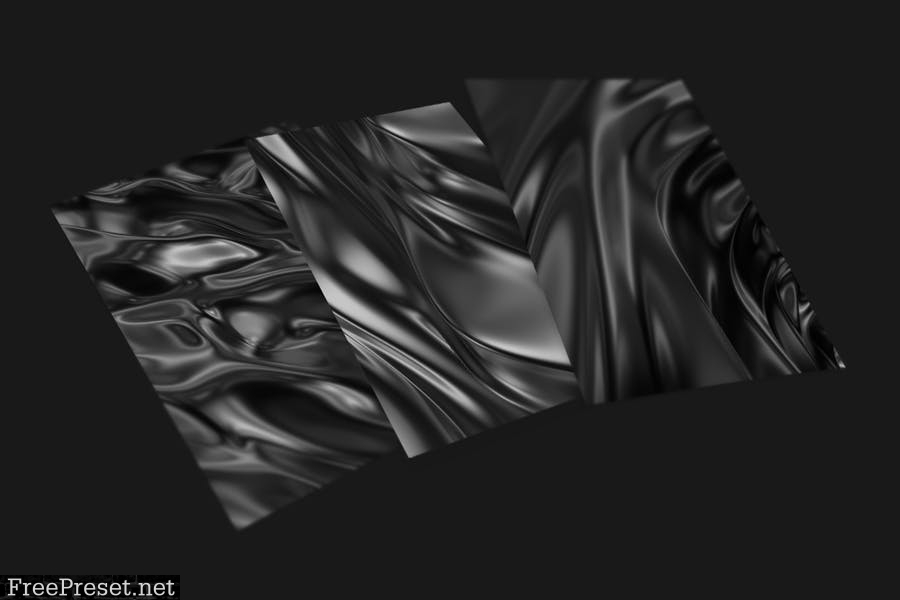 Abstract 3d Rendering of Soft Waves  RRZYHBL