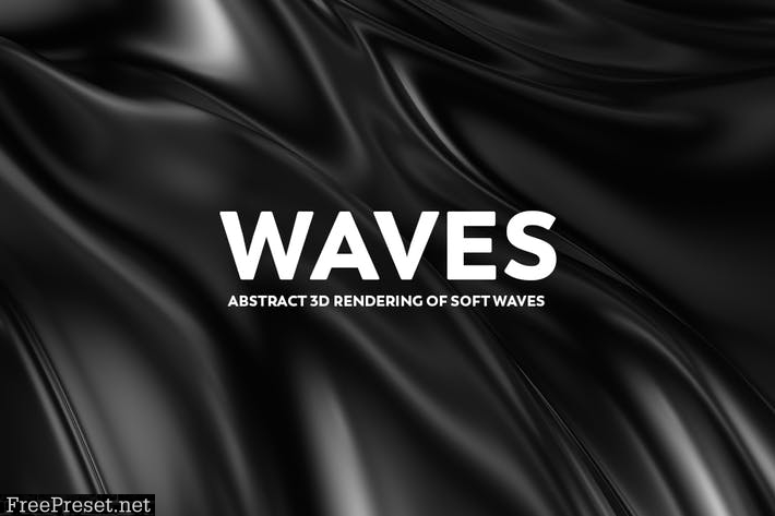 Abstract 3d Rendering of Soft Waves  RRZYHBL