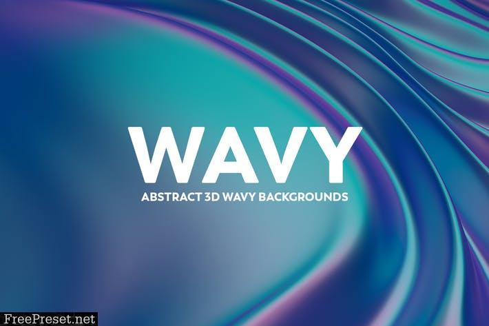 Abstract 3D Wavy Backgrounds 2DUGQRH