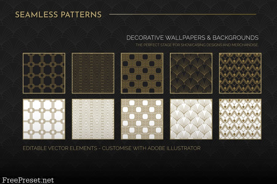 Art Deco Seamless Patterns Vol 1 LU8QYQ6