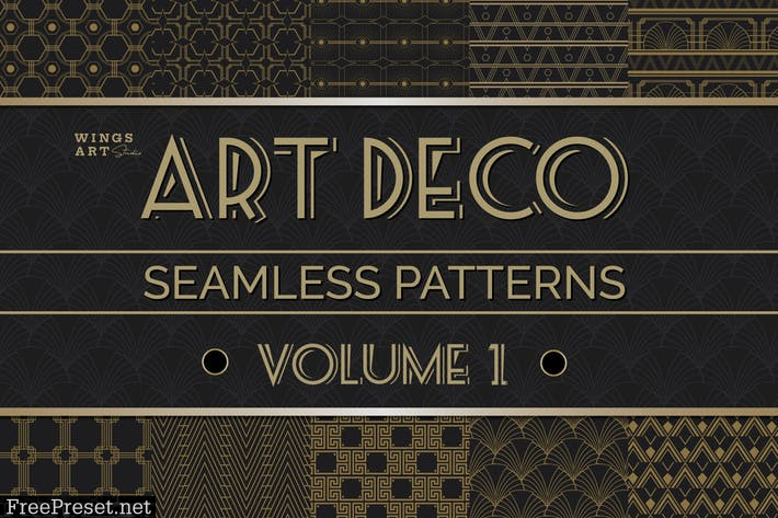 Art Deco Seamless Patterns Vol 1 LU8QYQ6