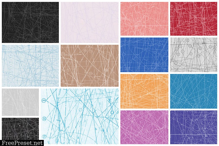 Clean Fabric Blueprint Textures  2D4PFL4