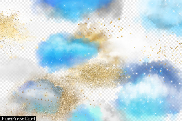 Clouds and Stars Overlays