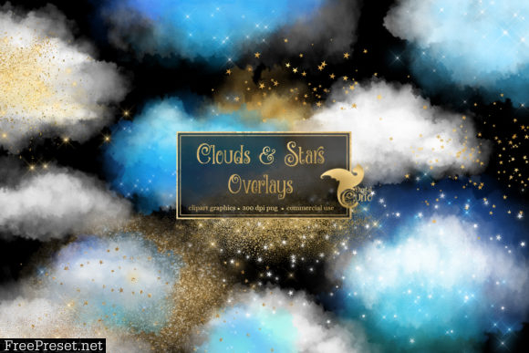 Clouds and Stars Overlays