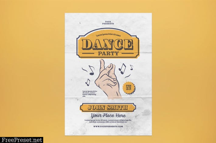 Dance Party Flyer XXJXU74