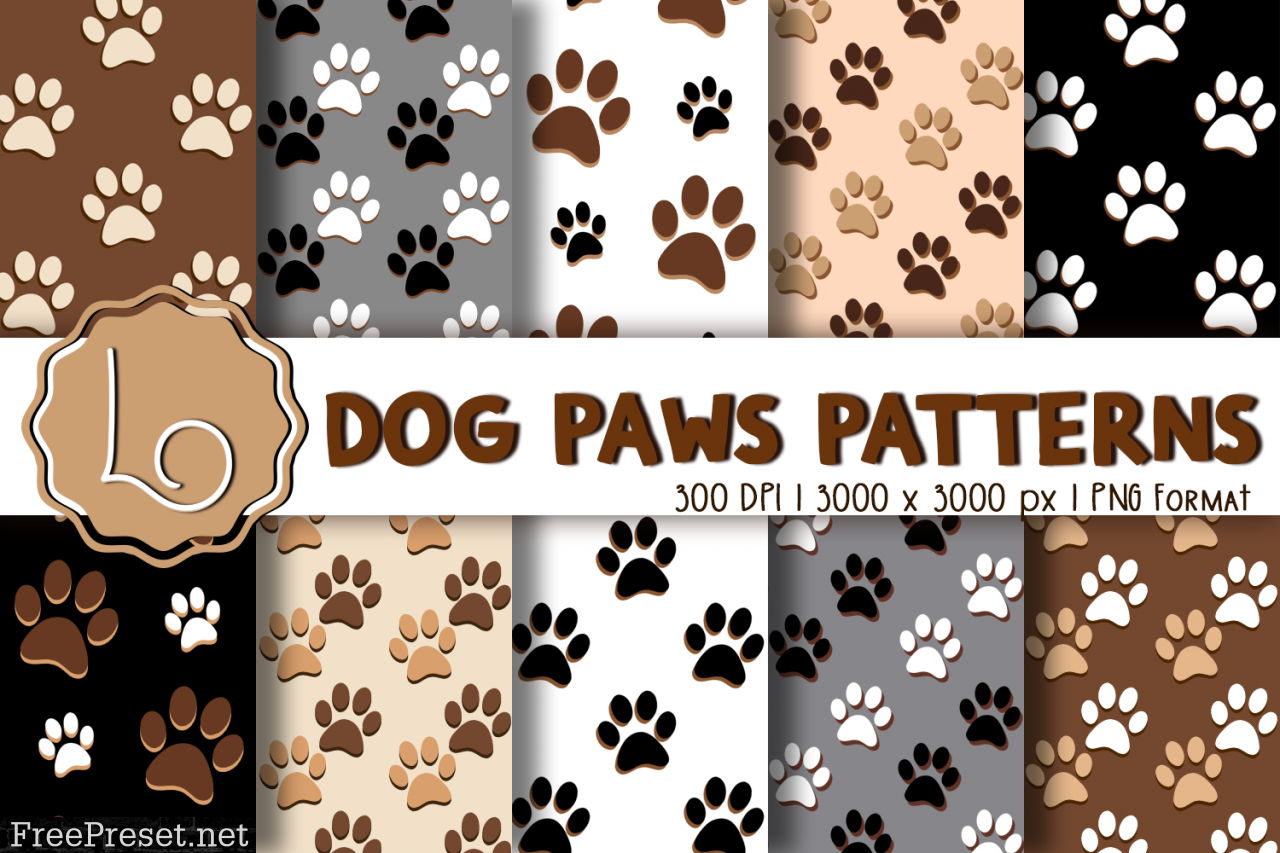 Dog Paws Patterns