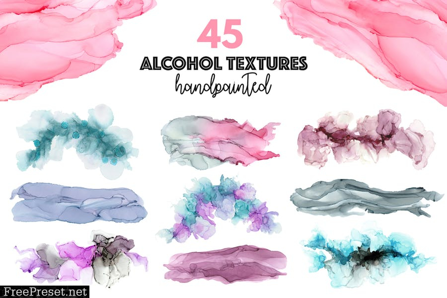 Elegant Alcohol Ink Textures  7NHKBXA