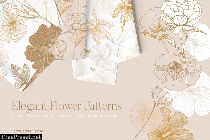 Elegant Flower Patterns 4BUL97K