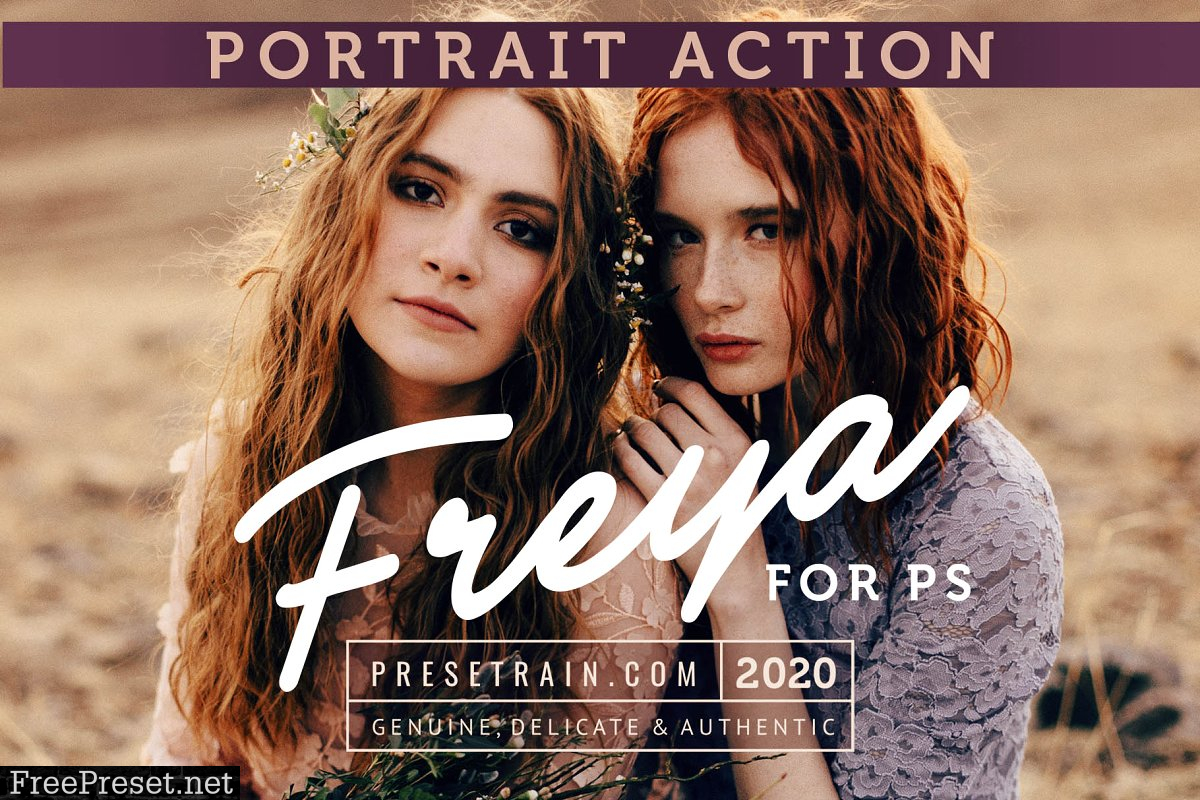 Freya Portrait Action for Photoshop 4580363