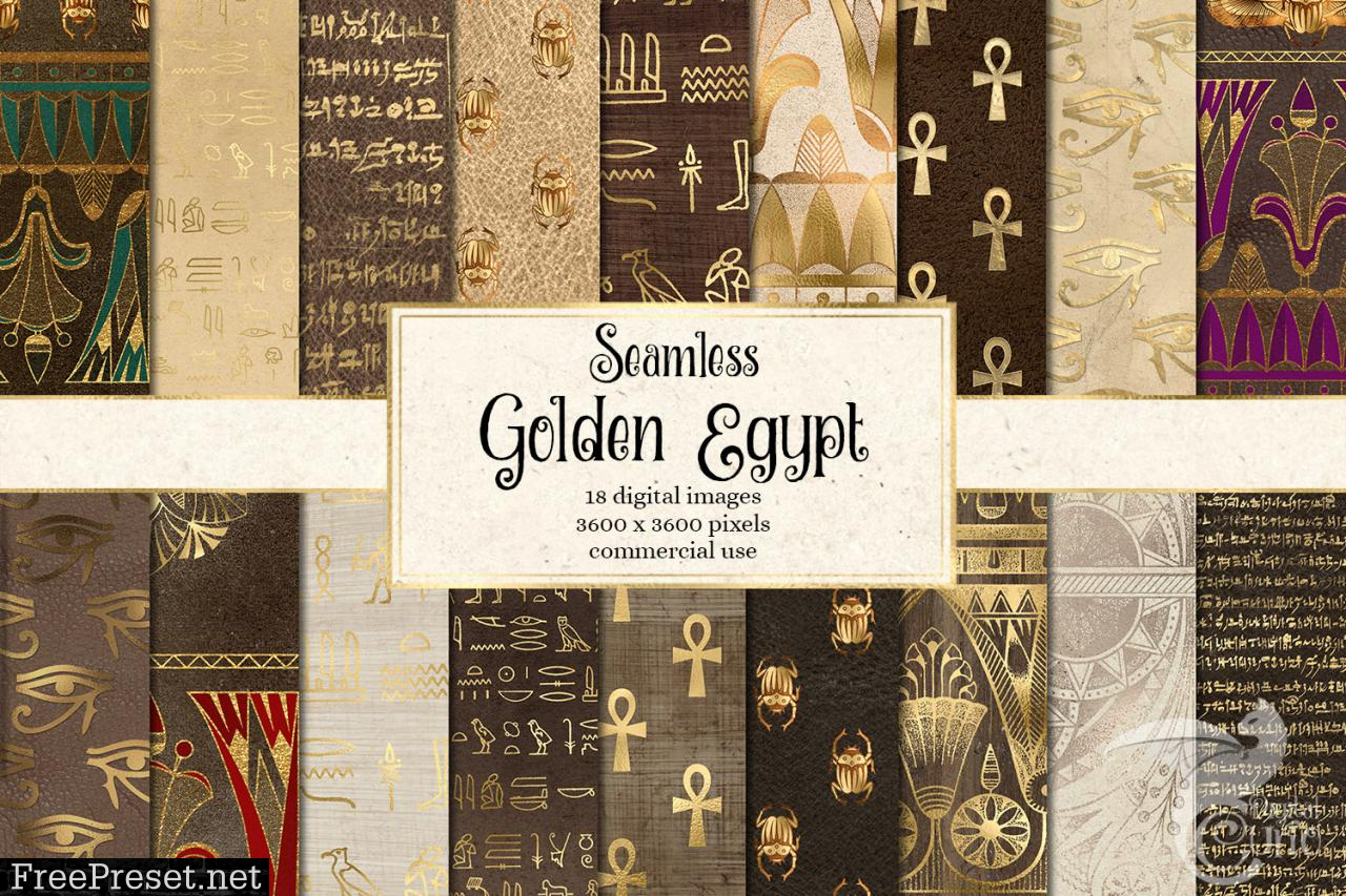 Golden Egypt Digital Paper