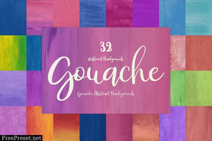 Gouache Abstract Backgrounds - Different Colors Z3PU7LG