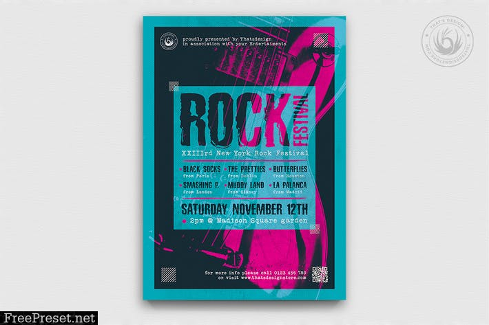 Indie Rock Flyer Template V10 DTKCRG6