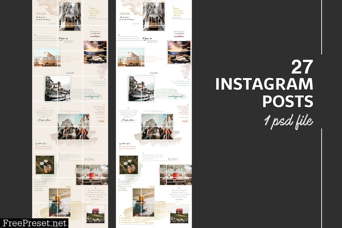 Instagram PUZZLE Template 3231074