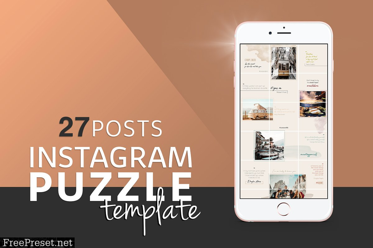 Instagram PUZZLE Template 3231074